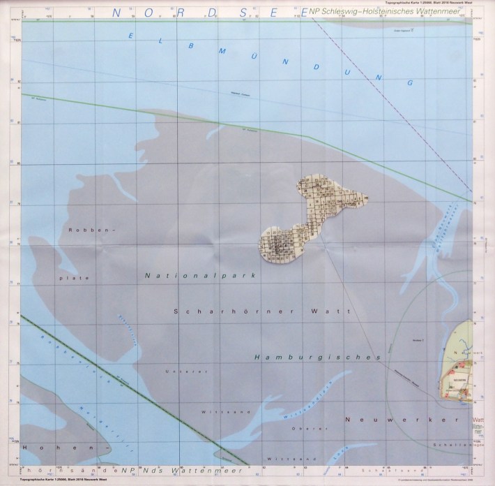Appropriation (Neuwerk) / 40x40cm / dessin à l'encre sur polyester, carte / ink drawing on polyester, map